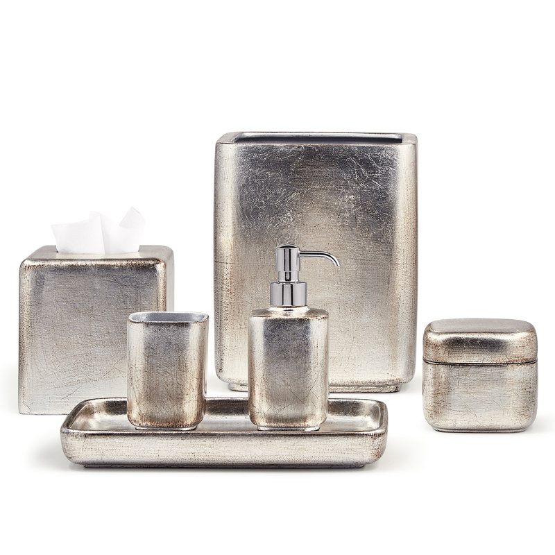 Plateau pour accessoires de salle de bain Ava, Argent