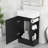 Hearns 18.6" Bathroom Vanity with Ceramic Sink, Vanity with 2-Tier Shelf, Left or Right Orientation-640910837