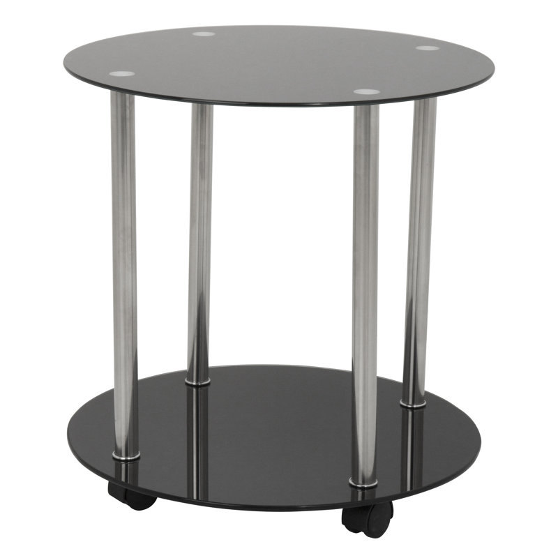 Glass Top End Table