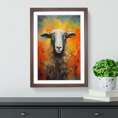 Sheep Abstract No.2 - Framed Print
