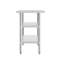 Table de travail Woodford NSF en acier inoxydable de calibre 18 avec 2 tablettes inférieures-70000231