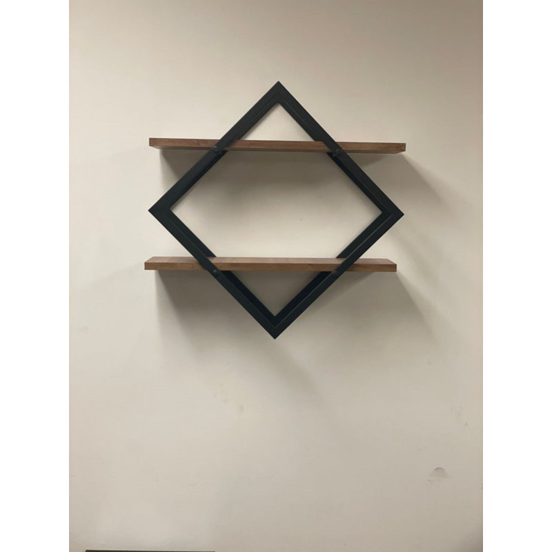 2 Piece Diamond Floating Shelf