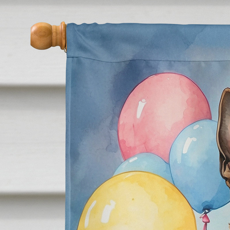 Drapeau «Happy Birthday House», Malinois belge
