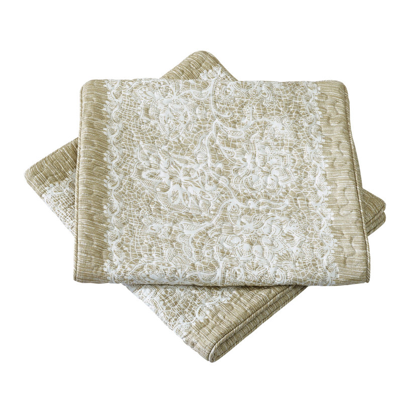 Emma Damask Pillow Cover, Taupe