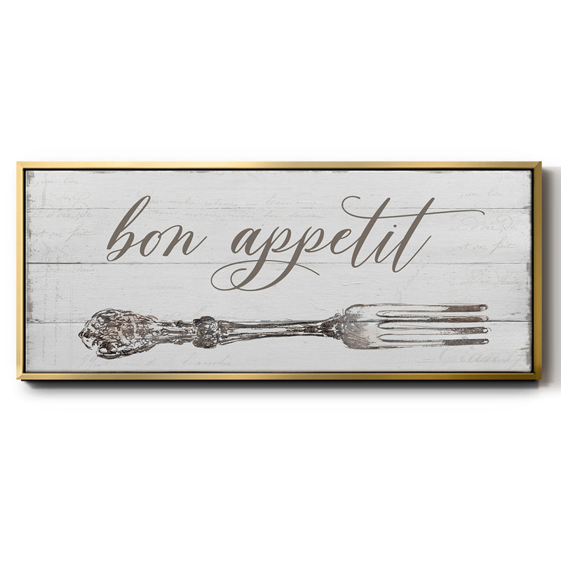 Bon appétit - Toile encadrée, H 12 po x l 30 po