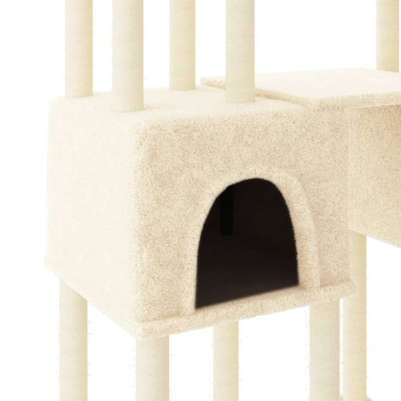 Waynesville 199cm H Cat Tree, Cream