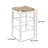 Chezarae Solid Wood Counter Stool