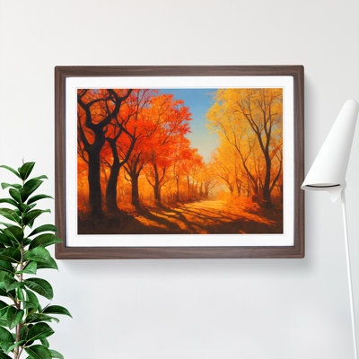 Compelling Autumn Forest - Single Picture Frame Print