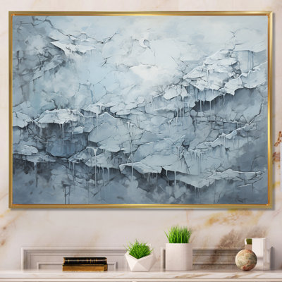 Carte du monde glaciaire sur toile