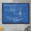 «American P-51 Blueprint» par Dorothea Taylor - impression sur toile tendue-1866656608