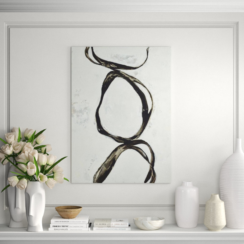 Black Tail Painting by Sara Brown, Glass Coat, 41" H x 30" W