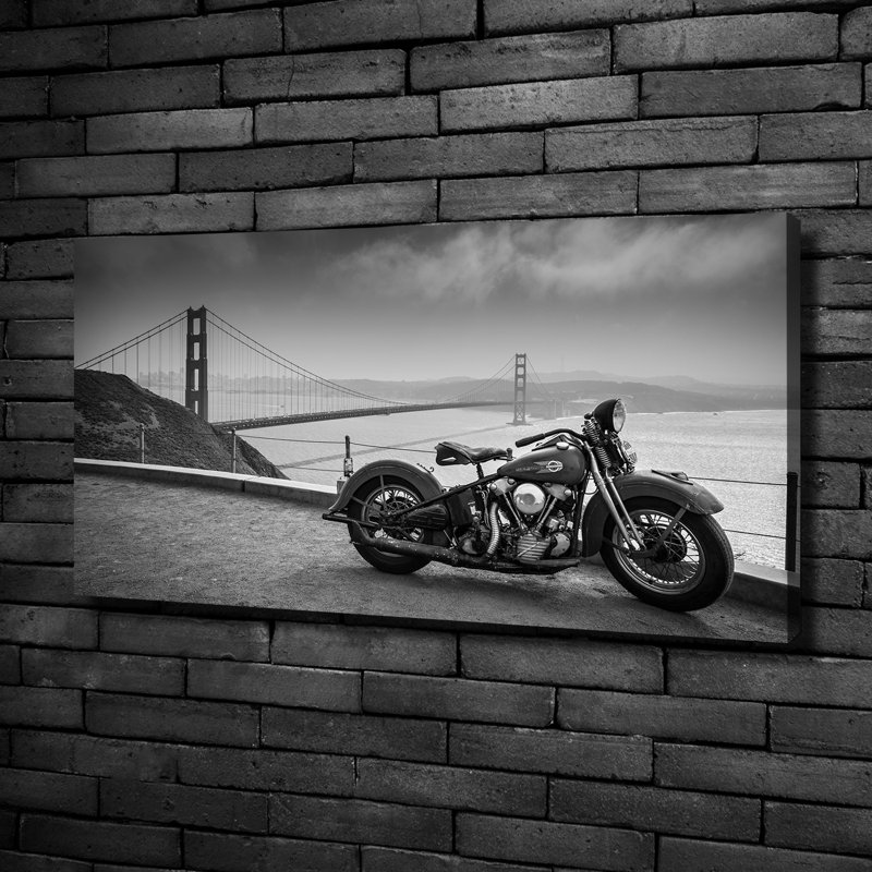 Motorcycle - Wrapped Canvas Print