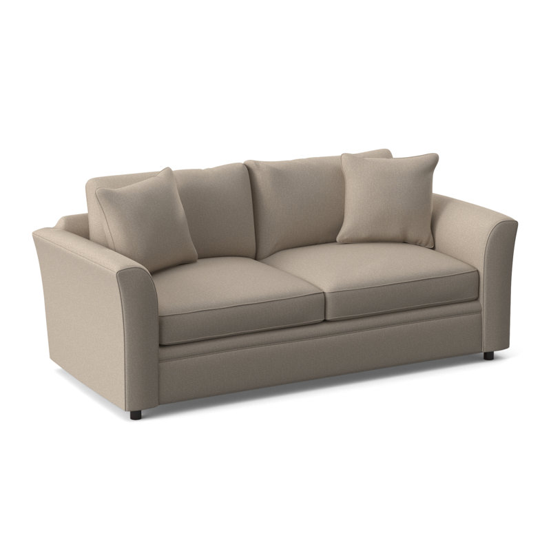 Northfield Upholstered Sofa Bed, Gel Memory Foam Mattress, Pearl Stripe, 0206-85