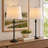 Lolley 26" Modern Metal Table Lamp with Knob Switch and Linen Shade-556004552