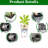 Square Faux Black Flower Pot , 22 - Inch High With Automatic Watering For Garden And Yard Decor Porch-1428392788