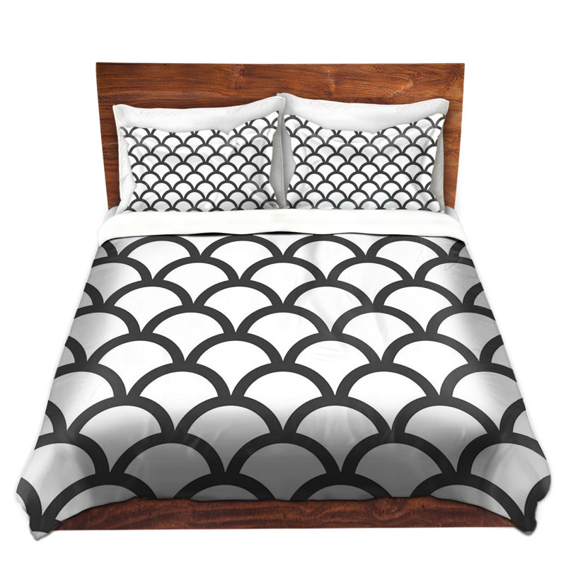 Polyester Geometric Shapes Duvet Cover, 1 Queen Duvet Cover + 2 Standard Shams