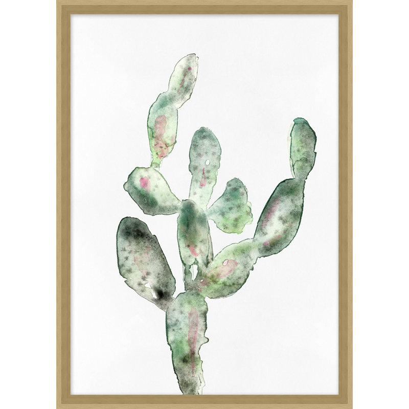 Cacti Watercolor 1 Print by Nathan Turner