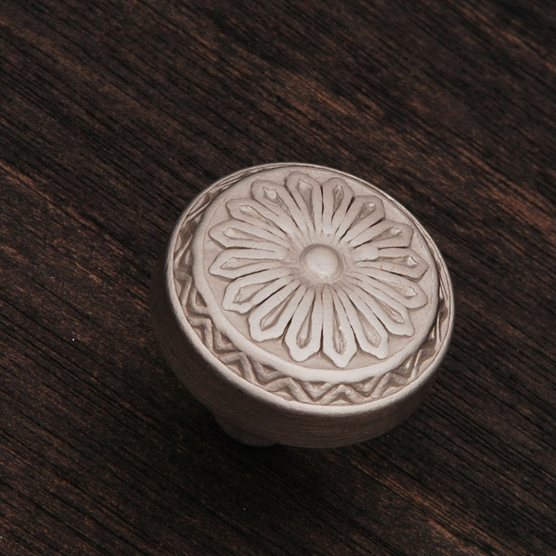 CK Series 1 1/4" Diameter Mushroom Knob, Satin Nickel (Pewter)