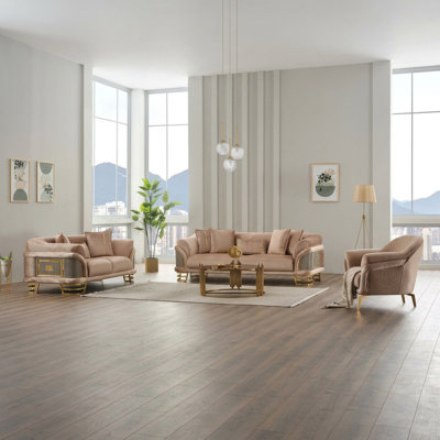 Cile 3 - Piece Living Room Set