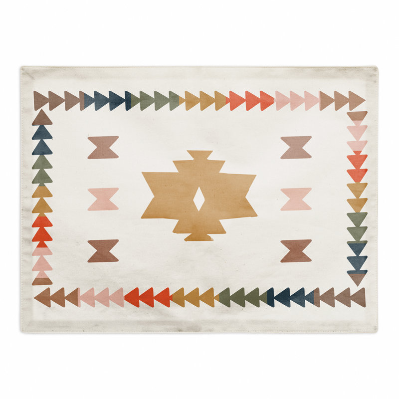 Polyester Geometric Rectangle Placemat