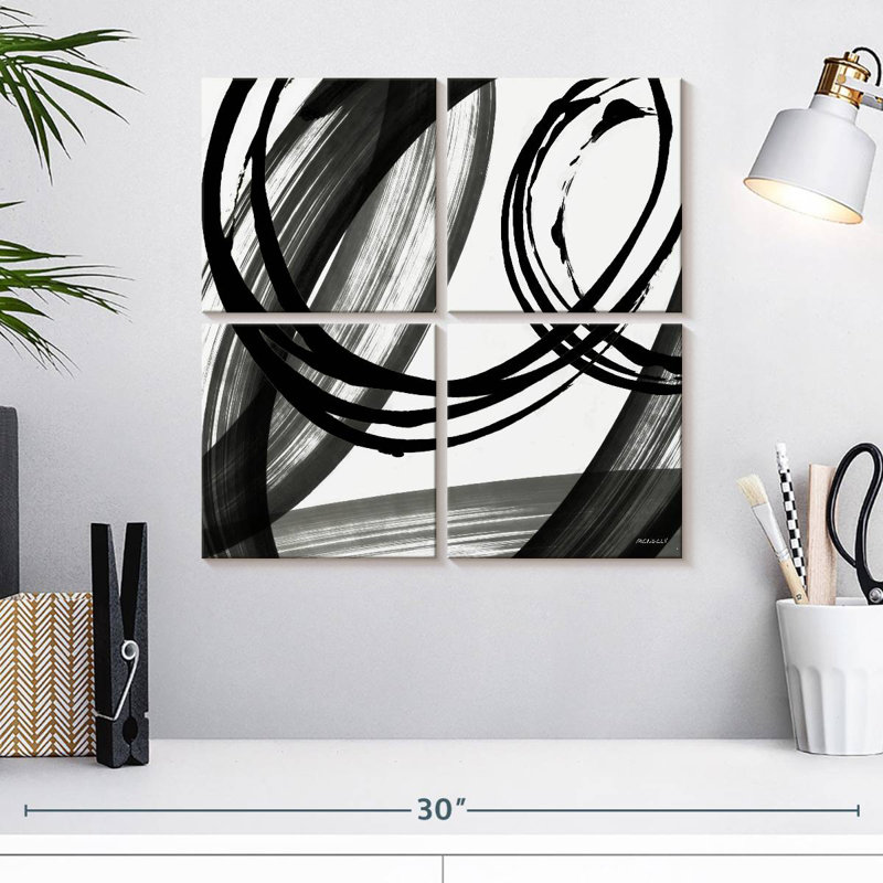 Black And White Pop I, 18" H x 18" W