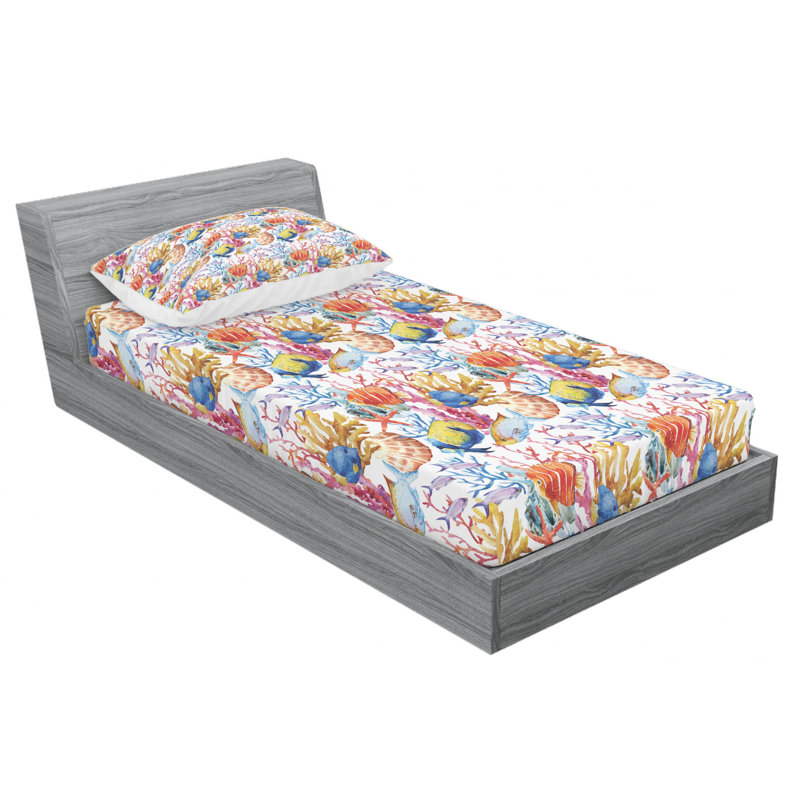 Microfiber Sheet Set, Twin Sheet Set with Fitted Sheet