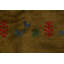 Tapis de zone en laine 3 pi 5 po x 5 pi "one-of-kind" noué la new age gabbeh brown