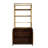 2-Doors Storage Cabinet Golden Bookcase
