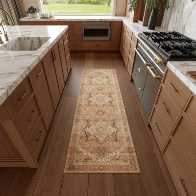 Heriberto Machine Washable Vintage Area Rug