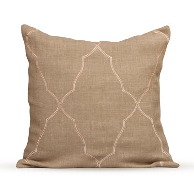 Mesmerize Burlap Throw Pillow