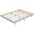 Grey Queen Bed With Modern Floating Platform - Enhanced Durability And Stability Color Stable Plywood Construction