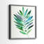 Palm Frond Flow III - reproduction encadrée de qualité supérieure - prête à être accrochée - aucun clou requis - aucun clou requis-1731871593-1731871588