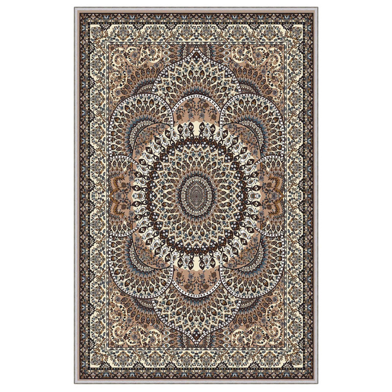 Luxurious Woven Area Rug, 100% Polyester, 23.6 x 39.4 inches | 650 g/m², 0.3 in Pile Height | Antibacterial, Non-Slip PVC Dot Underside, Machine Washable | 3D Digital Printing, Perfect for Living Room & Bedroom Decor