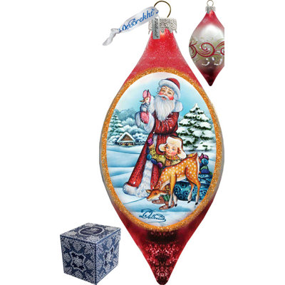 3.5'' Handmade Glass Hanging Figurine Ornament