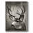 Focused Buck Framed Print - Solid Wood