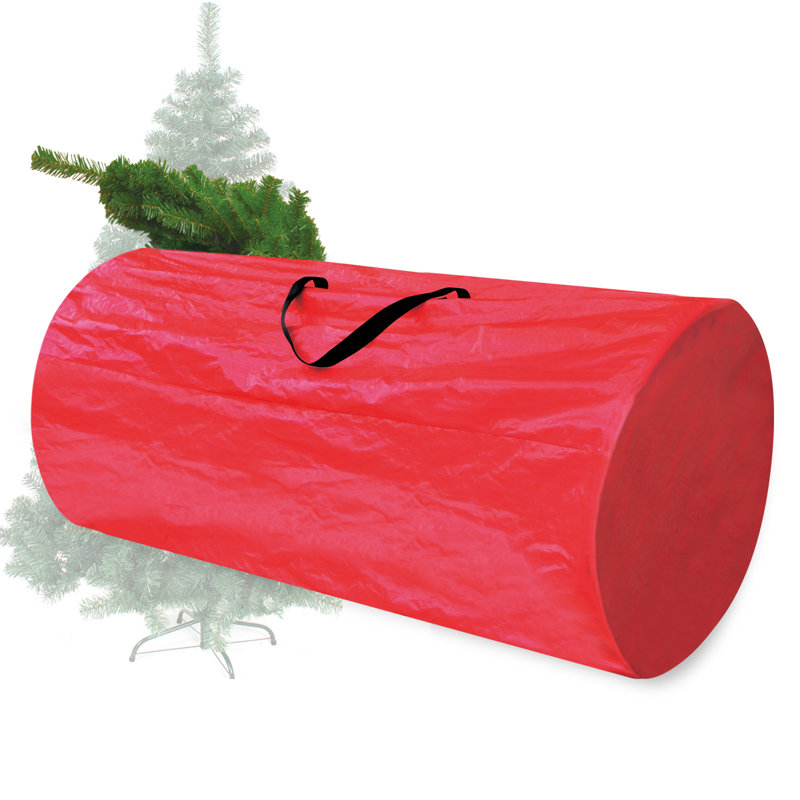 Sac de rangement pour arbre de noël clean up, H 30 po x l 52 po x P 30 po, Rouge