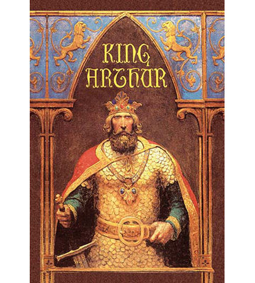 Reproduction d'art, "King Arthur" par Nc Wyeth