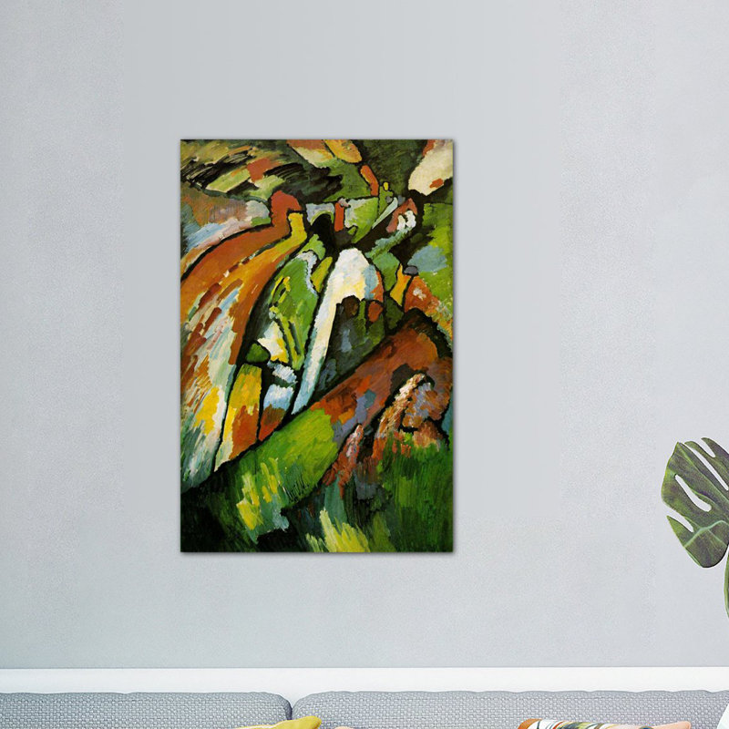 «Improvisation 7» par Wassily Kandinsky, reproduction d'art sur toile, H 18 po x l 12 po x P 1,5 po, Toile tendue