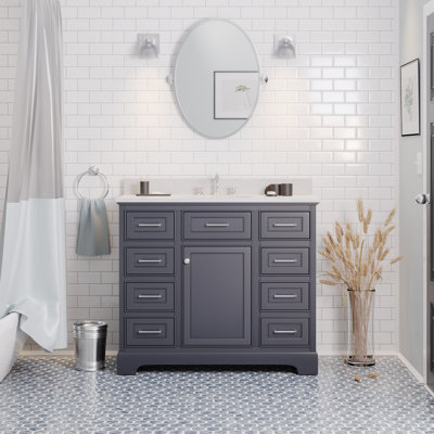 Meriline 42'' Single Bathroom Vanity with Top