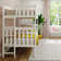Twin Over Twin Bunk Bed With Ladder On End, Clay