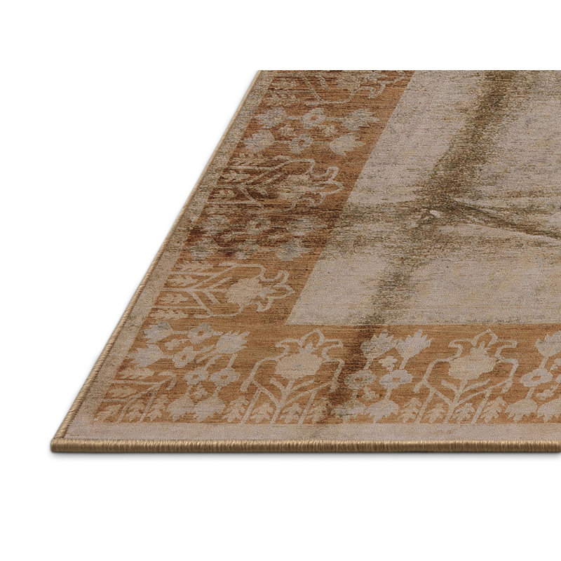 Tapis oriental beige / brun clair, Rectangle 3 pi x 5 pi