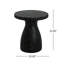 Table d'appoint d'extérieur en travertin MGO