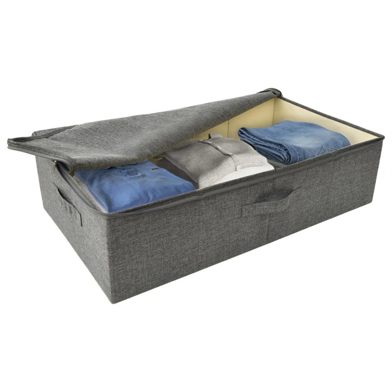 Storage Box Fabric 70x40x18 cm, Dark Grey
