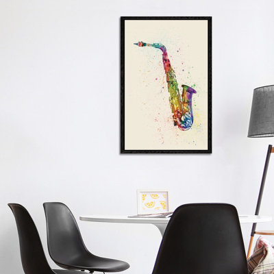 Saxophone by Michael Tompsett - Print on Canvas