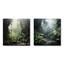 Jungle Cave Serenity - ensemble de 2 collages carrés de forêt-1369293202-1369293212