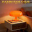 Lampe de table champignon rétro - veilleuse de style rétro avec 3 températures de couleur et 10 niveaux de gradation, lampe de bureau alimentée par USB pour chambre à coucher, bureau, dortoir et coin lecture