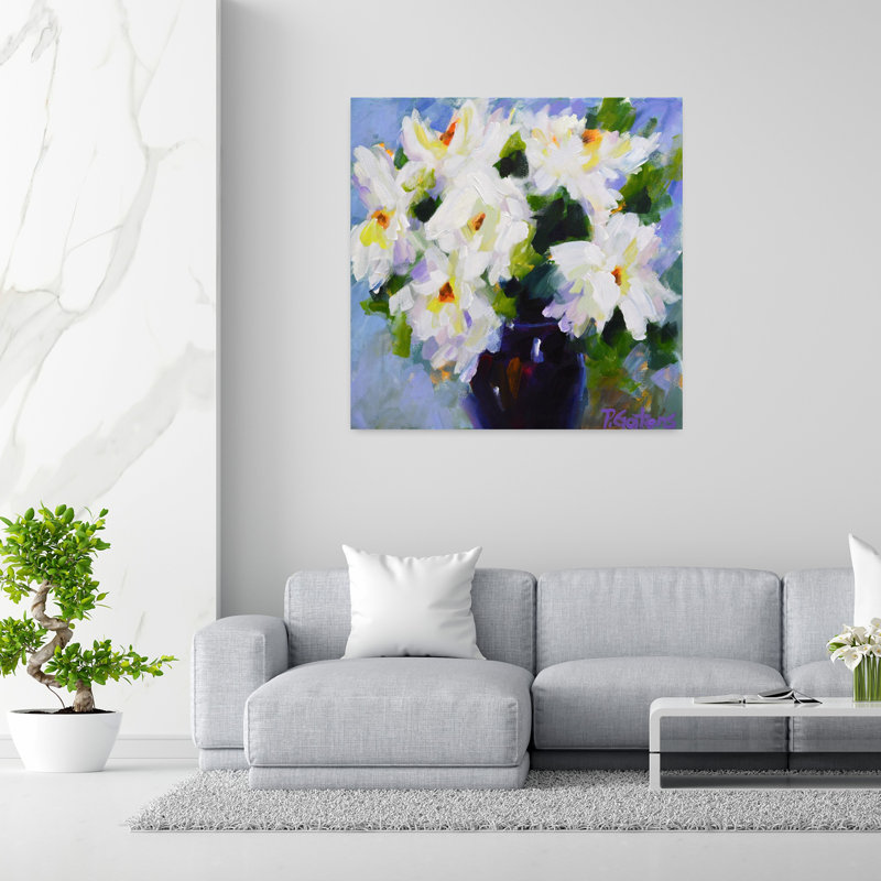 Bouquet de pivoines blanches, H 48 po x l 48 po