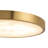 Andenne 9-in Alabaster dimmable LED Flush Mount with Brushed Gold Finish-328508763