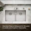 Strive 32 In. Undermount Duble-Bowl Kitchen Sink