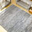 Hand Knotted Abstract Area Rug in Gray/Silver-285630754